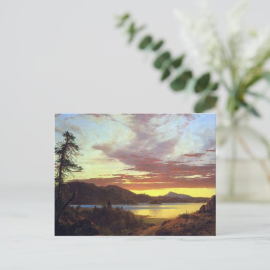 Frederic Edwin Church - A Sunset Postkarte (Stehend Vorderseite)