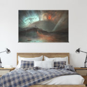 FREDERIC EDWIN CHURCH - AURORA BOREALIS - 1865 - LEINWANDDRUCK (Insitu (Schlafzimmer))
