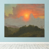 Frederic Edwin Church - Bewölkter Himmel Leinwanddruck (Insitu (Holzboden))