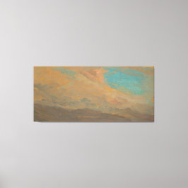 Frederic Edwin Church - Bewölkter Himmel über Berg Leinwanddruck
