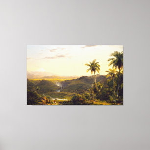 FREDERIC EDWIN CHURCH - COTOPAXI - 1855 - Luminism Leinwanddruck