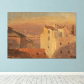 Frederic Edwin Church - Dächer, Rom, Italien Leinwanddruck (Insitu (Holzboden))