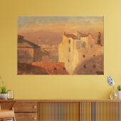 Frederic Edwin Church - Dächer, Rom, Italien Leinwanddruck (Insitu (Wohnzimmer))