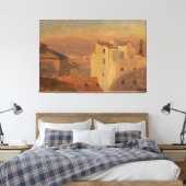 Frederic Edwin Church - Dächer, Rom, Italien Leinwanddruck (Insitu (Schlafzimmer))