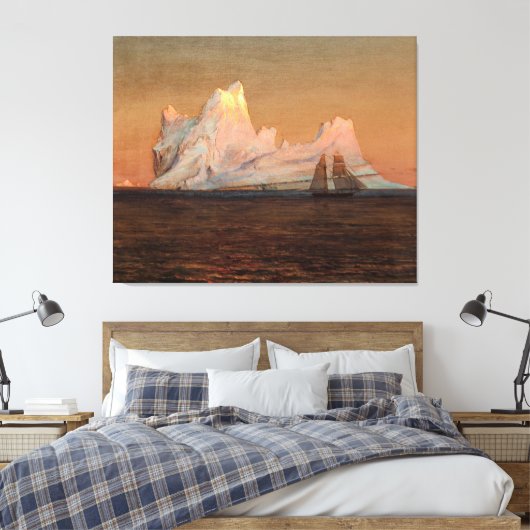 FREDERIC EDWIN CHURCH - DAS EISBERG - c. 1875- Leinwanddruck (Insitu (Schlafzimmer))