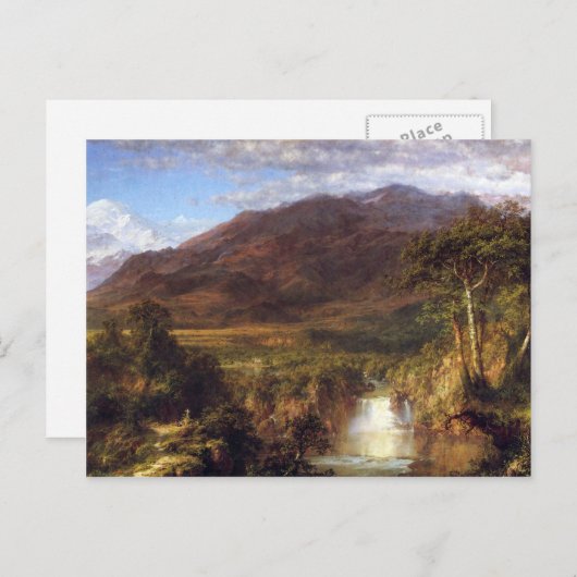 Frederic Edwin Church - Herz der Anden Postkarte (Vorne/Hinten)