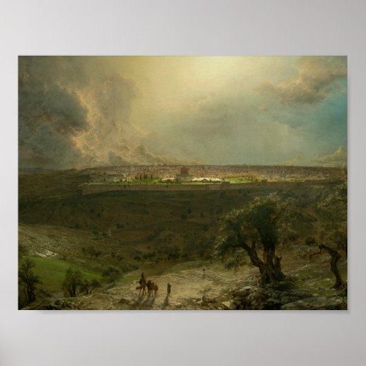 Frederic Edwin Church - Jerusalem vom Berg Poster (Vorne)