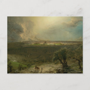 Frederic Edwin Church - Jerusalem vom Berg Postkarte