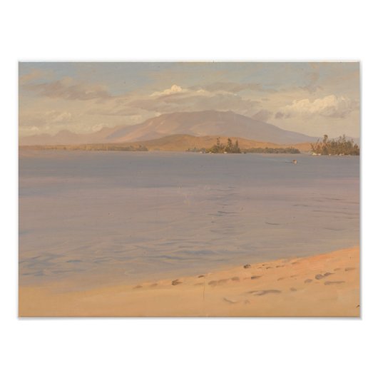 Frederic Edwin Church - Monte Katahdin vom See Fotodruck (Vorne)