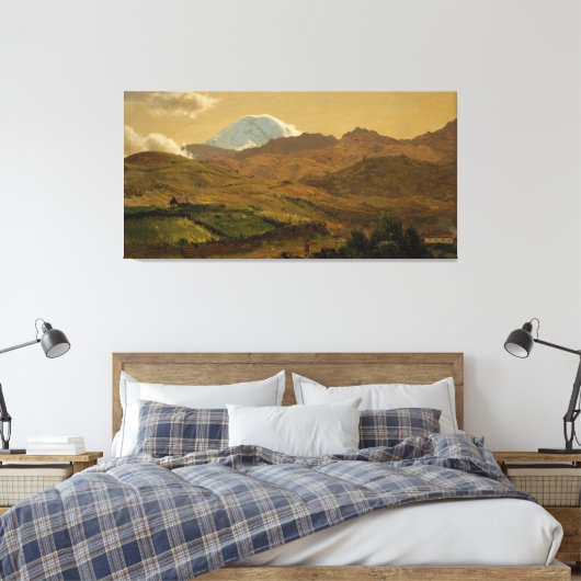 Frederic Edwin Church - Mount Chimborazo, Ecuador Leinwanddruck (Insitu (Schlafzimmer))