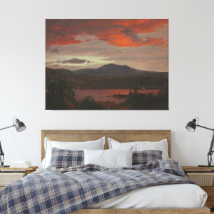 Frederic Edwin Church - Mount Katahdin vom See Leinwanddruck