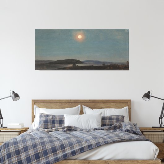 Frederic Edwin Church - Sonne oder Mondaufgang übe Leinwanddruck (Insitu (Schlafzimmer))