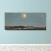 Frederic Edwin Church - Sonne oder Mondaufgang übe Leinwanddruck (Insitu (Holzboden))
