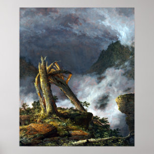 Frederic Edwin Church Storm in den Bergen Poster