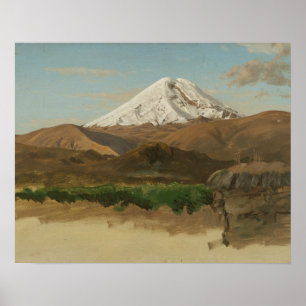 Frederic Edwin Church - Study of Mount Chimborazo Poster