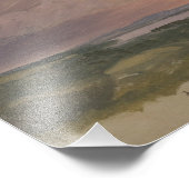 Frederic Edwin Church - Sunset in Hudson Valley Fotodruck (Ecke)