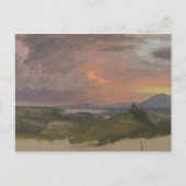 Frederic Edwin Church - Sunset in Hudson Valley Postkarte (Vorderseite)