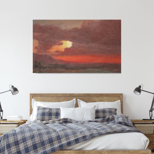Frederic Edwin Church - Sunset Leinwanddruck (Insitu (Schlafzimmer))