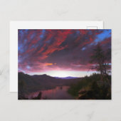 Frederic Edwin Church Twilight im Grünen Postkarte (Vorne/Hinten)