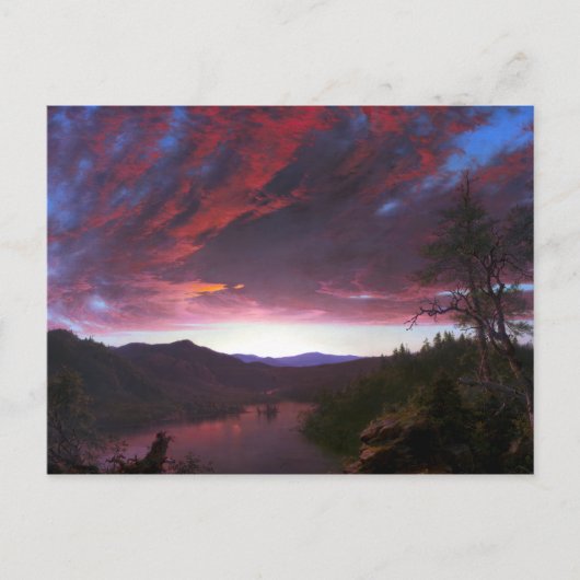 Frederic Edwin Church Twilight im Grünen Postkarte (Vorderseite)