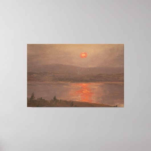 Frederic Edwin Church - View Across the Hudson Leinwanddruck (Vorderseite)