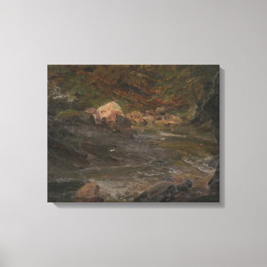 Frederic Edwin Church - Waldszene Leinwanddruck (Vorderseite)