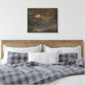 Frederic Edwin Church - Waldszene Leinwanddruck (Insitu (Schlafzimmer))