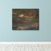 Frederic Edwin Church - Waldszene Leinwanddruck (Insitu (Holzboden))