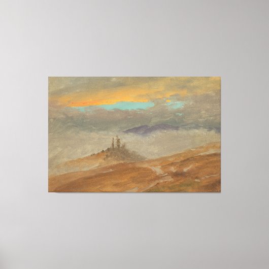 Frederic Edwin Church - Winter Landscape, View of  Leinwanddruck (Vorderseite)