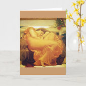 Frederic Leighton, "Flaming June" Grußkarte Karte (Gelbe Blume)