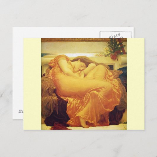 Frederic Leighton, "Flaming June" Postcard Postkarte (Vorne/Hinten)