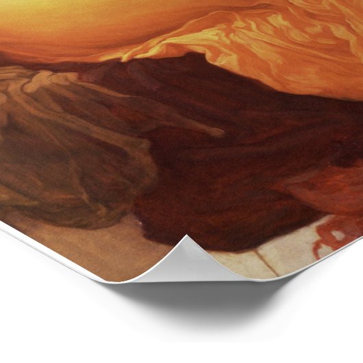 Frederic Leighton - Flaming June Poster (Ecke)