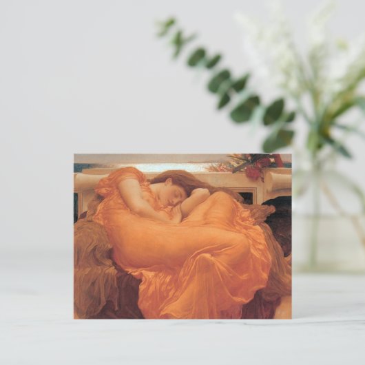 Frederic Leighton Flaming June Postkarte (Stehend Vorderseite)
