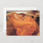 Frederic Leighton Flaming June Postkarte (Vorne/Hinten)