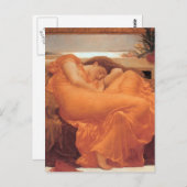 Frederic Leighton Flaming June Postkarte (Vorne/Hinten)