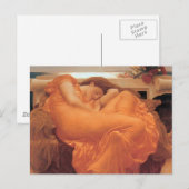 Frederic Leighton Flammender Juni Postkarte (Vorne/Hinten)