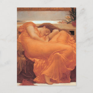 Frederic Leighton Flammender Juni Postkarte