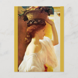 Frederic Leighton Girl mit Obstkorb CC0677 Postkarte