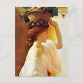 Frederic Leighton Girl mit Obstkorb CC0953 Postkarte (Vorderseite)