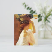 Frederic Leighton Girl mit Obstkorb CC0953 Postkarte (Stehend Vorderseite)