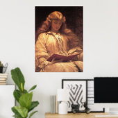 Frederic Leighton Maid mit dem Gelben Haar-Poster Poster (Heimbüro)