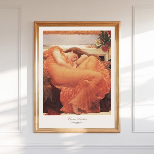 Frederic Lord Leighton Flaming June Painting Art Poster