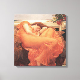 Frederic Lord Leighton Flaming June Square Art Leinwanddruck