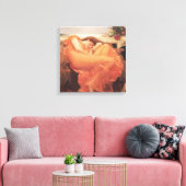 Frederic Lord Leighton Flaming June Square Art Leinwanddruck (Insitu (Wohnzimmer))