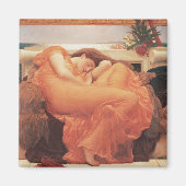 Frederic Lord Leighton Flaming June Square Art Magnet (Vorne)