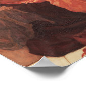 Frederic Lord Leighton Flaming June Square Art Poster (Ecke)