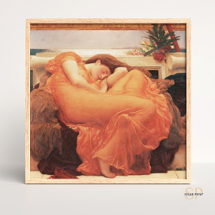 Frederic Lord Leighton Flaming June Square Art Poster