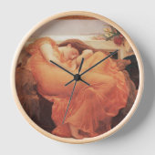 Frederic Lord Leighton Flaming June Square Art Uhr (Vorderseite)