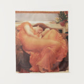 Frederic Lord Leighton Flaming June Square Art Wandteppich (Vorderseite)
