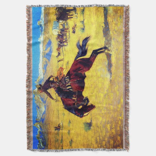 Frederic Remington A Cold Morning auf der Range Decke (Vorderseite Vertikal)